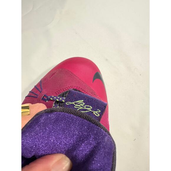 Nike Air Max Lebron X Low Basketball Shoes 10 Rasbperry LeBroncurial Athletic - Picture 10 of 11